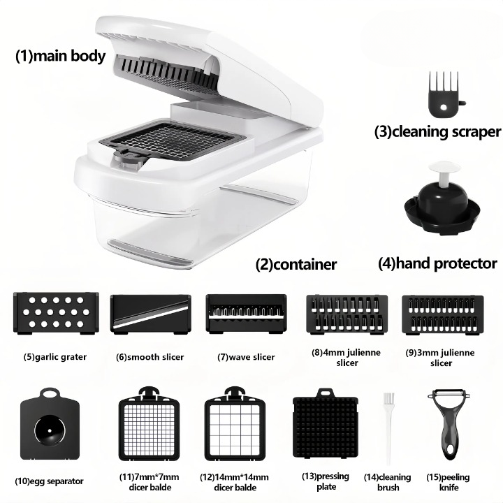 15-in-1 Kitchen Vegetable Chopper